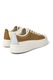 Camper, Pantofi sport low-cut de piele Twins 50297, Maro, Crem, 36