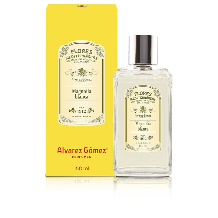Apa de toaleta Alvarez Gomez FLORES MEDITERRANEAS magnolia blanca, 150 ml