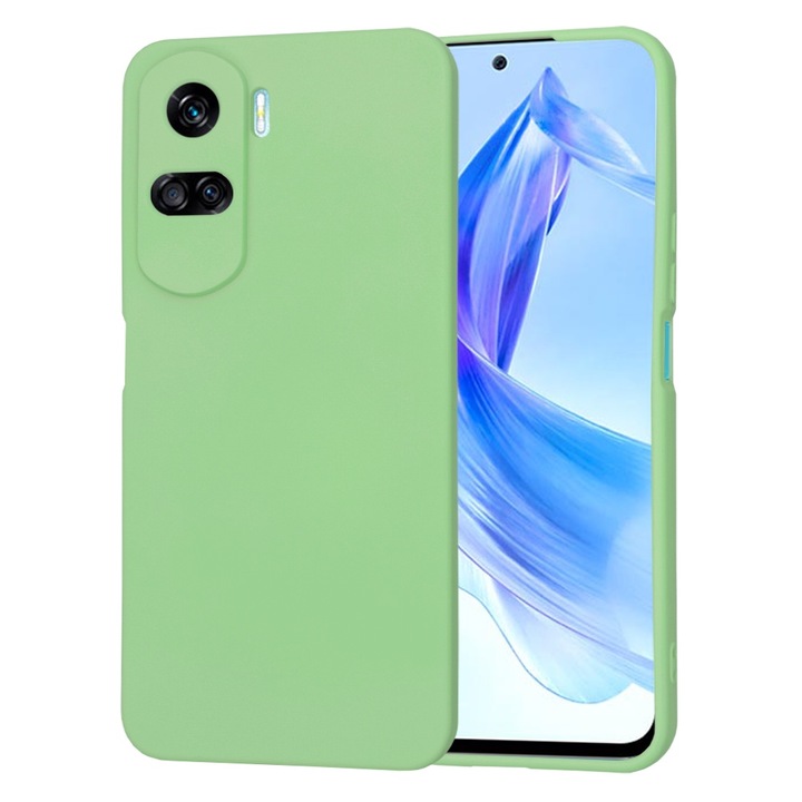 Husa pentru Honor 90 Lite, SoftFlex, Y27, Panza, Mint Green