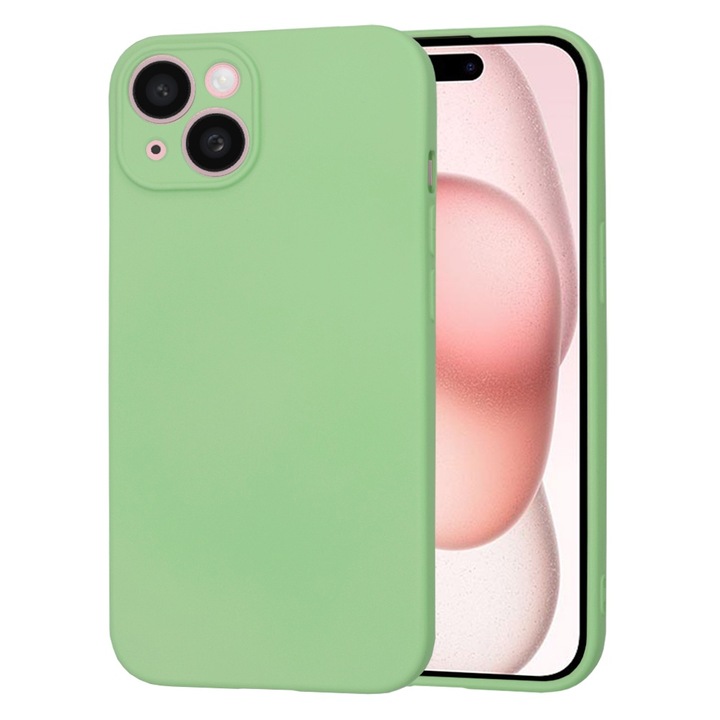 Защитен калъф за iPhone 15, Cipsir Urban, SoftFlex, Y29, силикон, ментово Lucky Green