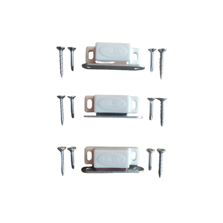 Set 3 magneti albi pentru plasa insecte si usi mobilier