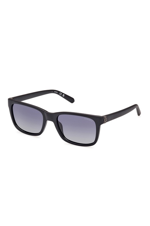 GUESS, Ochelari de soare polarizati cu lentile in degrade, Negru, 55-19-150