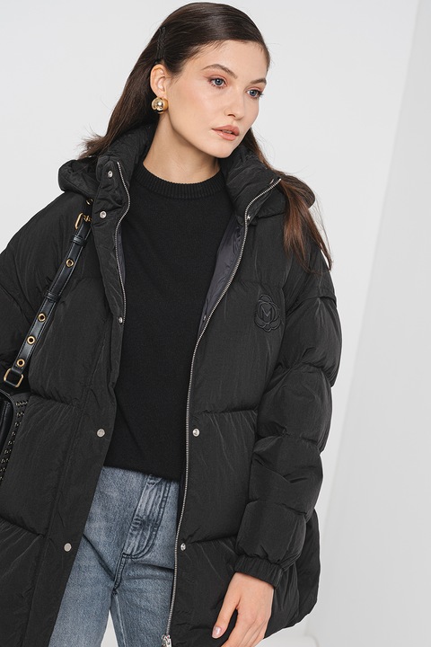 Marella, Geaca supradimensionata cu umplutura de puf Sponda, Negru stins