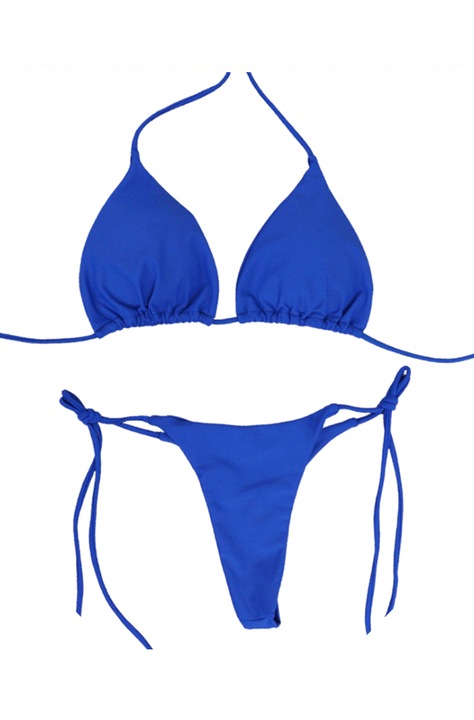 1420Дамски Бански Mixbo, Две Части, Тъмночервен L,S,M, Син