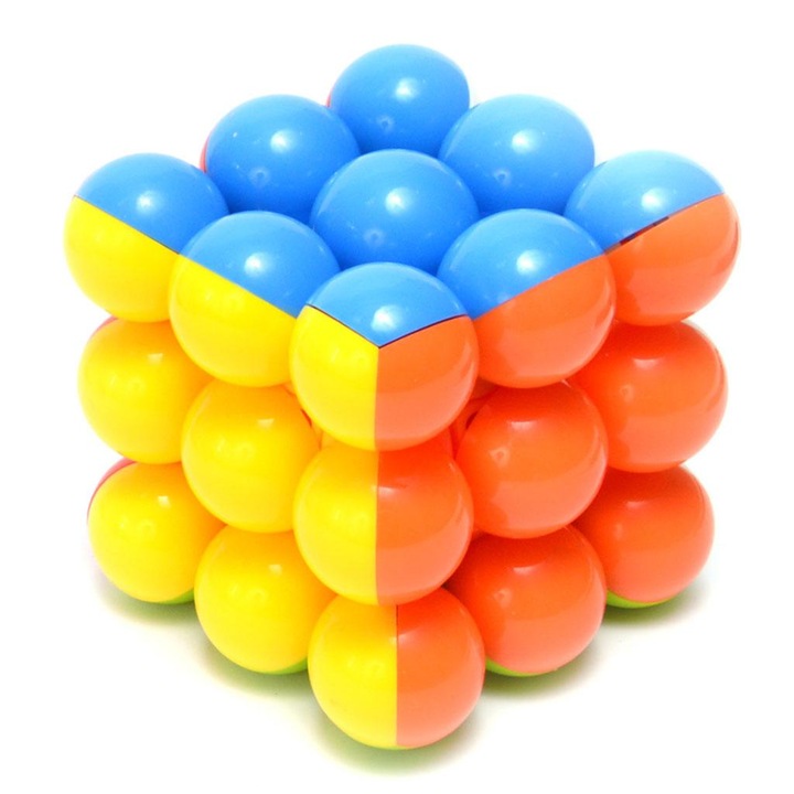 Играчка Куб, Бабъл, Магически, Пластмасов, 6х6 см, Многоцветен