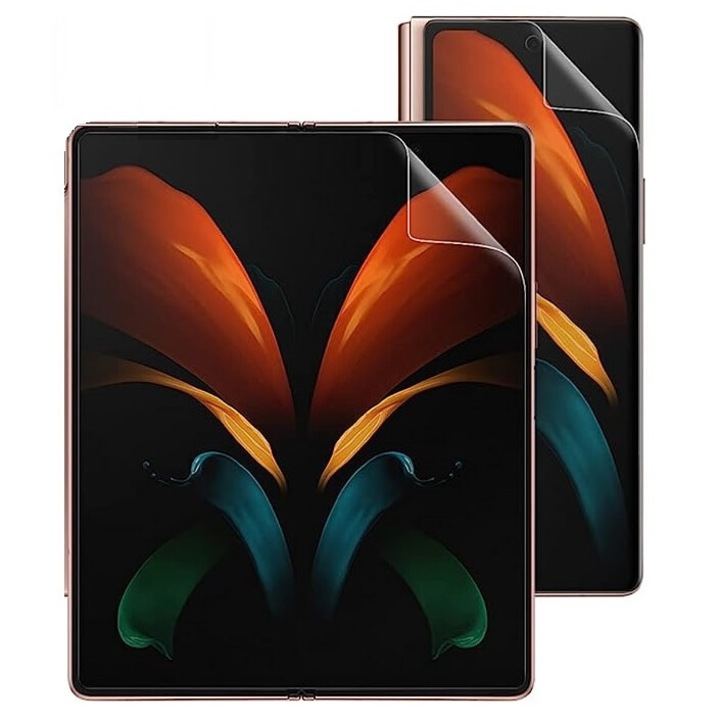 Set folii protectie, silicon hidrogel, pentru Huawei Mate X6, ecran exterior si interior, regenerabila