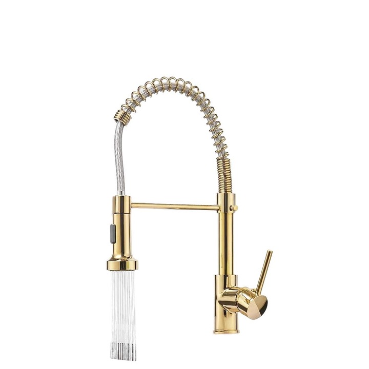 Robinet de bucatarie, Eco-Friendly, curatare eficienta, auriu, instalare usoara