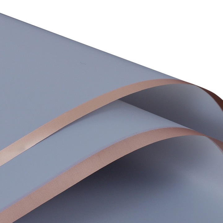 Hartie pentru Impachetat Flori, Vintage, Impermeabila, 58x58cm, Gri deschis, Set 20 Foi