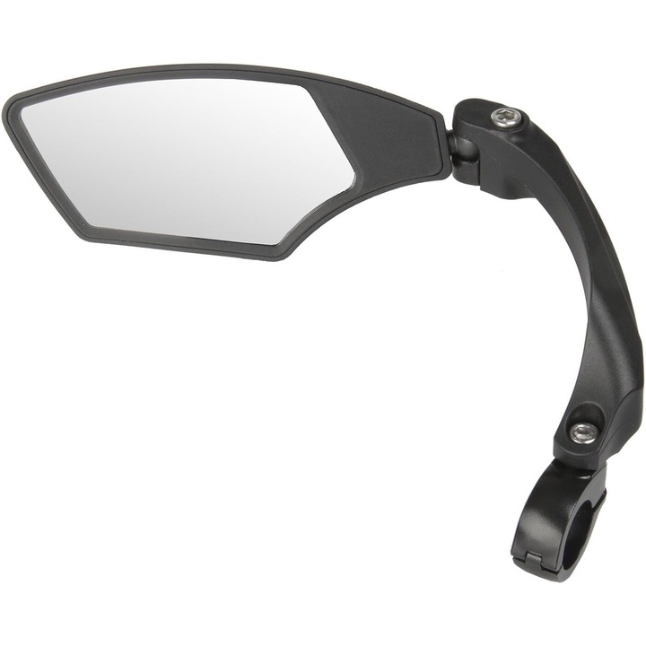 Jormftte Spy Space kerékpár tükör, fekete, trekkinghez, kormányra szerelhető, 22.2 mm