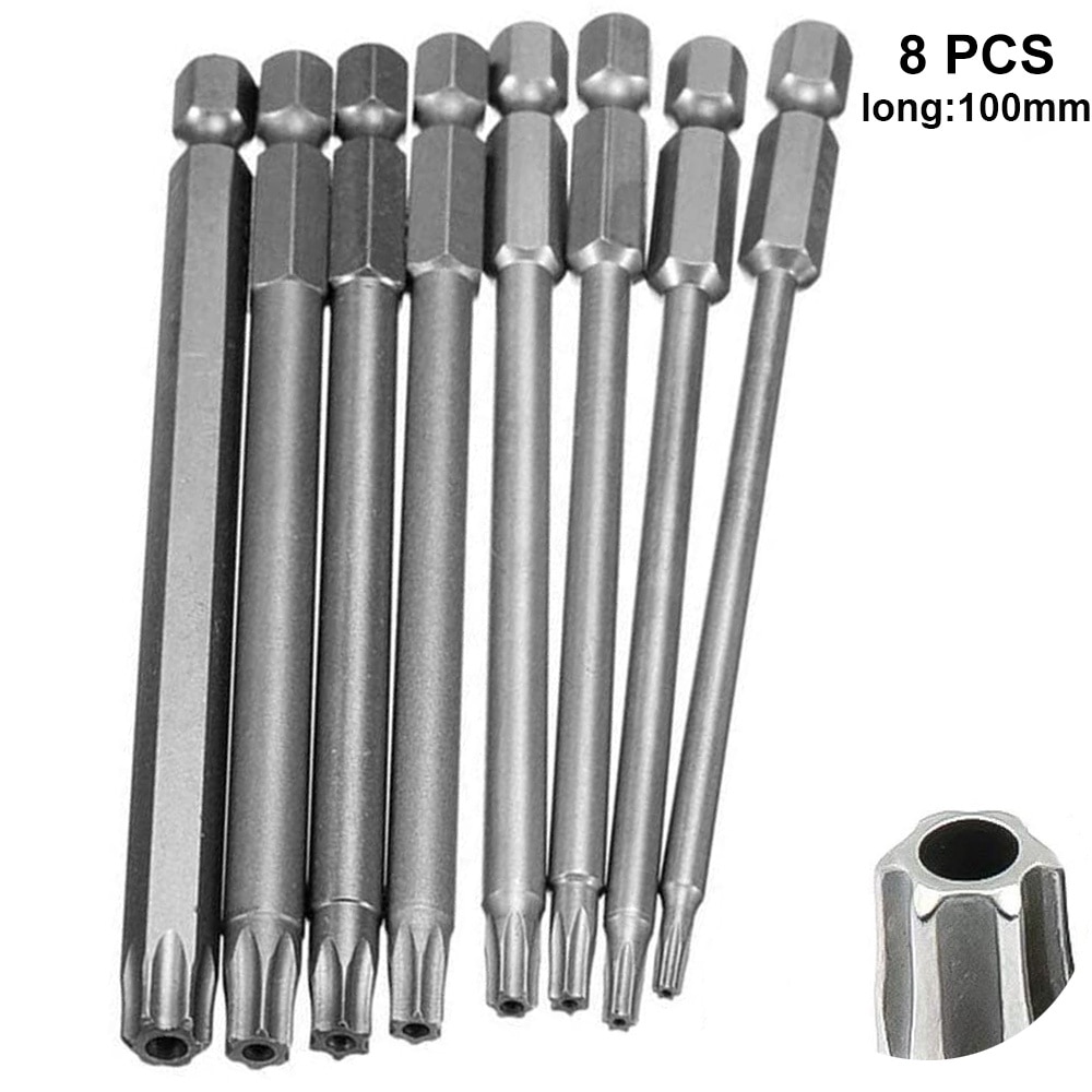 Set de biti Torx, Jormftte, 8/10 piese, otel S2, magnetic, pentru