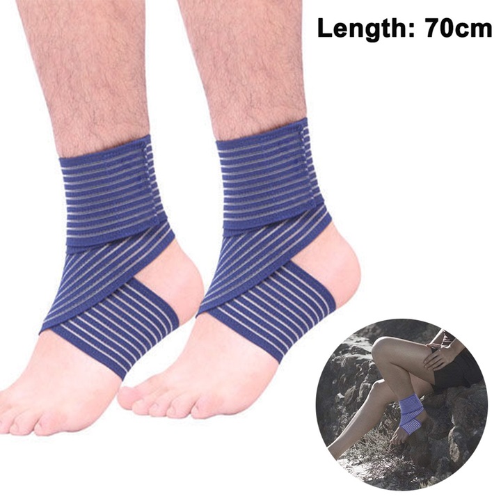 Set 2 Protectii glezna, ajustabile, respirabile, 70cm