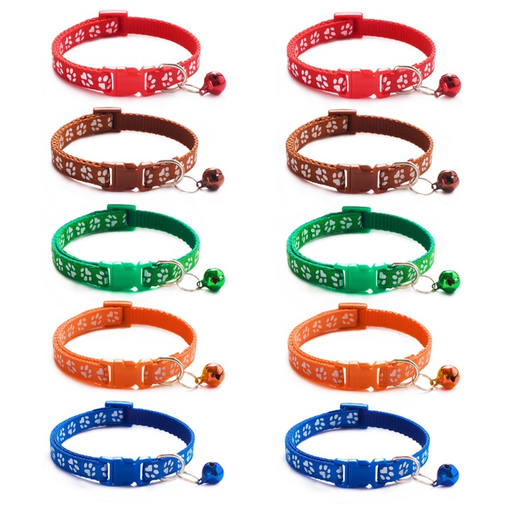 Set 10 zgarzi, ajustabile, multicolor, 19-32cm