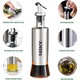 Dispenser sos, longziming, Inox/Sticla, 300ml, Argintiu