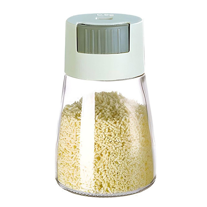 Recipient pentru sare si piper, 180ml, verde, 6.3x10.7cm