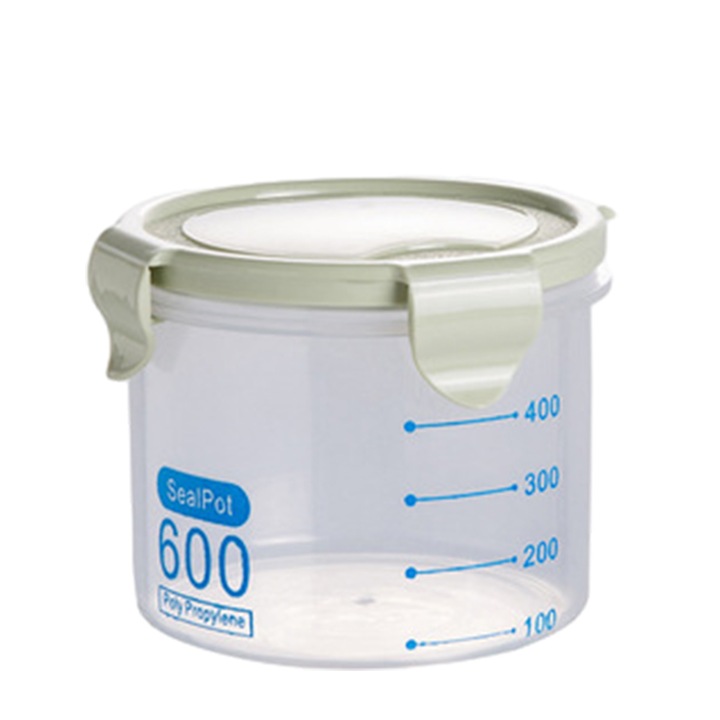 Átlátszó ételtároló doboz, Enforose, 600ml, zöld, 10.4x8.5cm