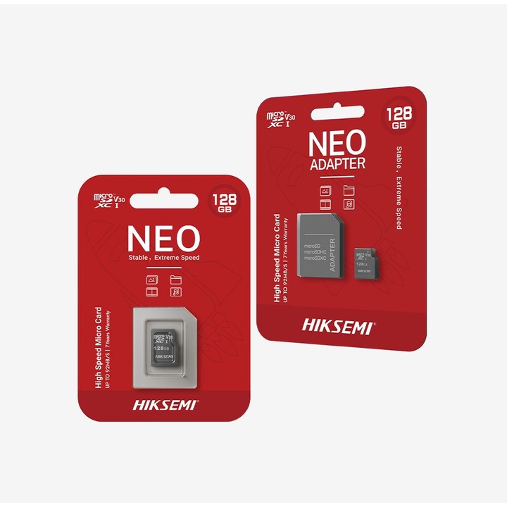 Card memorie HIKSEMI Neo, 8GB, Class 10, 23MB/s, fara adaptor