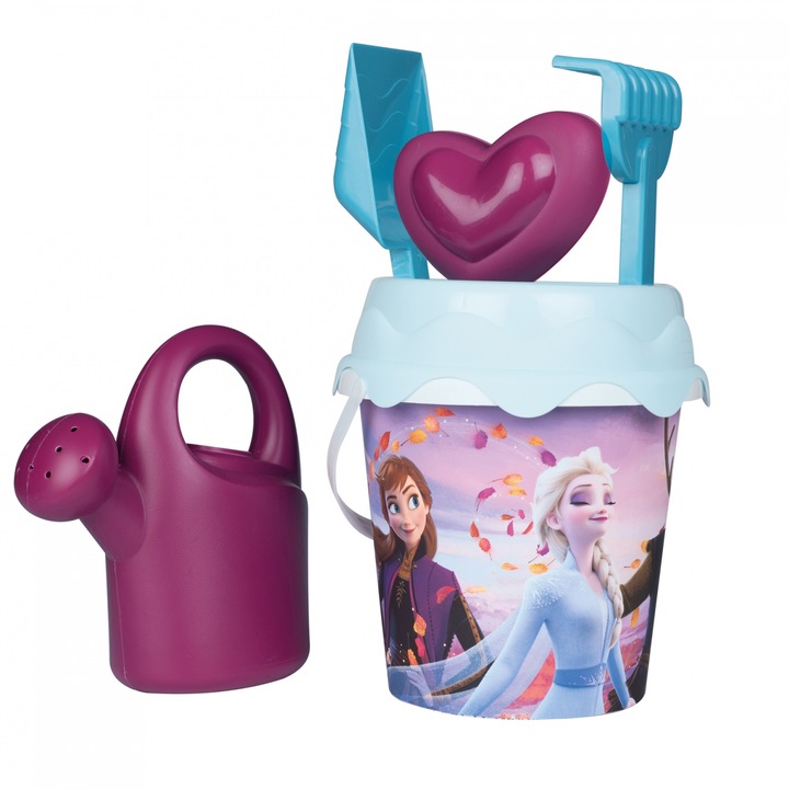 Комплект играчки за пясъчник Smoby - Disney Frozen, Кофа с аксесоари