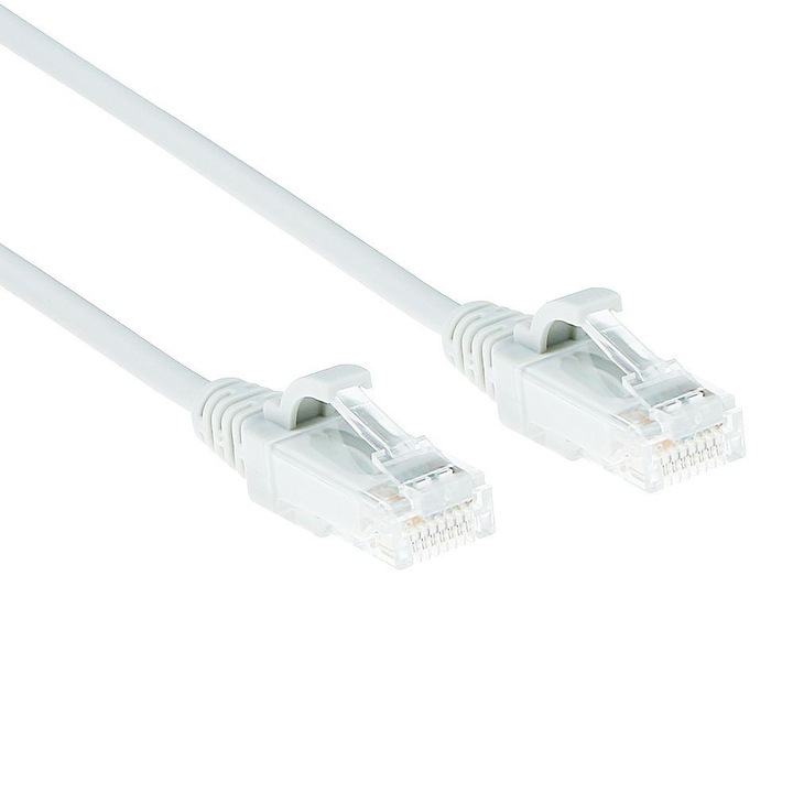 ACT CAT6 U-UTP Patch Cable 0,25m White, 246243, Hálózati kábelek
