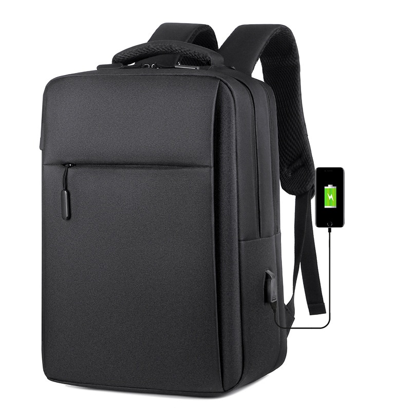 Rucsac, 17.3inch, impermeabil, capacitate mare, compartimente multiple, port de incarcare USB extern, negru