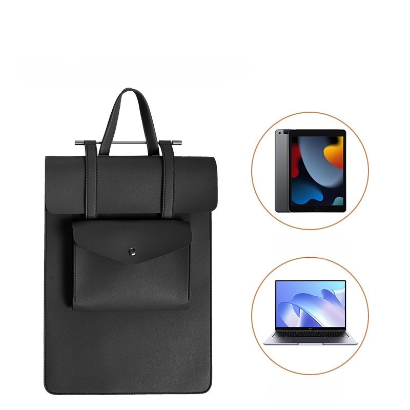 Geanta pentru calculator, 14-16inch, impermeabila, ultra-usoara, compartimente multifunctionale, tesatura din piele poate fi utilizata ca mouse pad