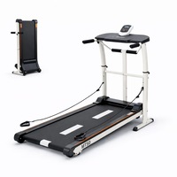 Banda de alergare TECHFIT® MT50, MECANICA fara curent electric, Inclinatie 3 niveluri, greutate utilizator 100 kg, Disc twister si benzi elastice incluse, Roti transport