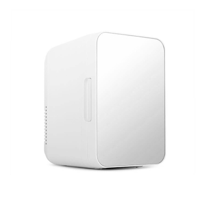 Mini Frigider pentru Cosmetice, Comando Fridge Cosmetics, Portabil, Greutate Redusa, Functie Racire / Incalzire, Capacitate 8 Litri, Gri