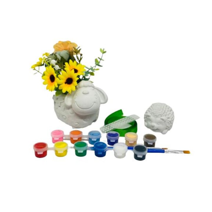 Kit de pictura si personalizare figurine ipsos 9