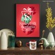 Cana Cu Numele Ramona, Colaj Fata, Fluture, Flori, Cerc, 330ml, Ceramica cu Maner Inima Rosie