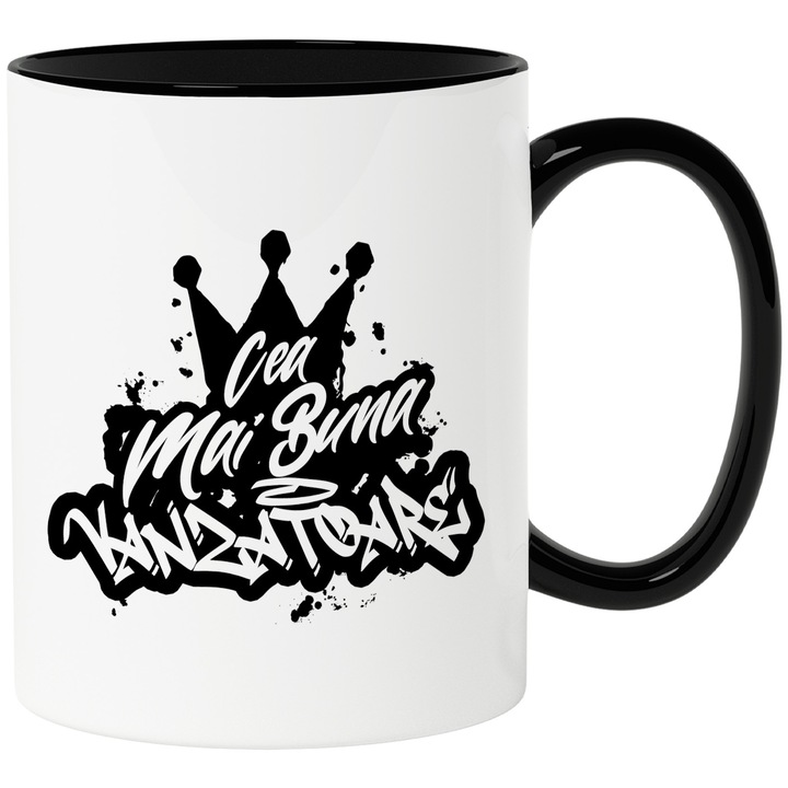 Най-продавана чаша, признателност, подарък, награда, благодаря, 330 ml, керамика с черна дръжка