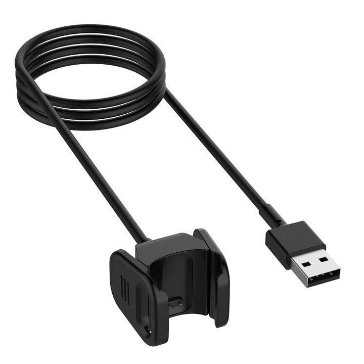 Statie de andocare si incarcare JTI pentru Fitbit Charge 3, negru, 1m