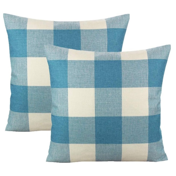 Fete de perna set, Enforose, stil rustic, bumbac, 45x45cm, antibacterian, rezistent la sifonare