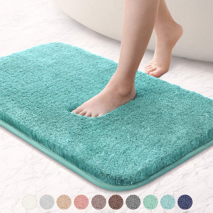 Covor de interior/exterior cu tesatura plata, 40*60, casual, tranzitional, solid, melanj