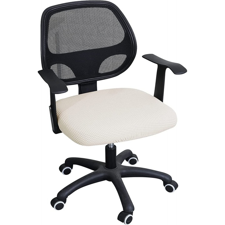 Husa scaun birou, Rezistenta la apa, Alb fildes