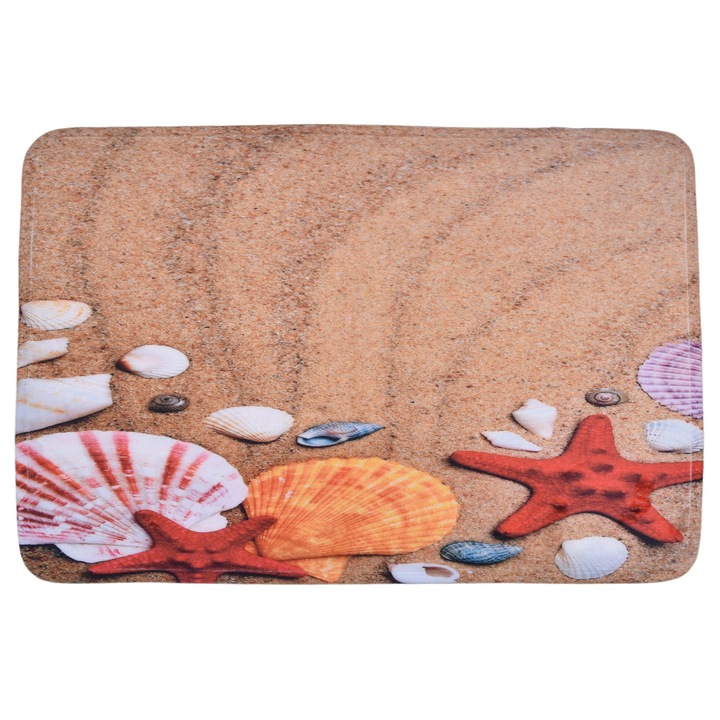 Декоративен килим, 50х80 см, противоплъзгащ се, износоустойчив, многоцветен, комплект