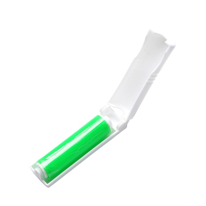 Rola adeziva portabila si lavabila pentru scame cu capac, Jormftte, verde, solutii intretinere textile