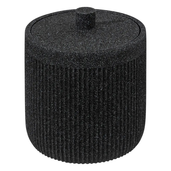 Borcan pentru depozitare JTI, design elegant, gri, 9.9x12cm