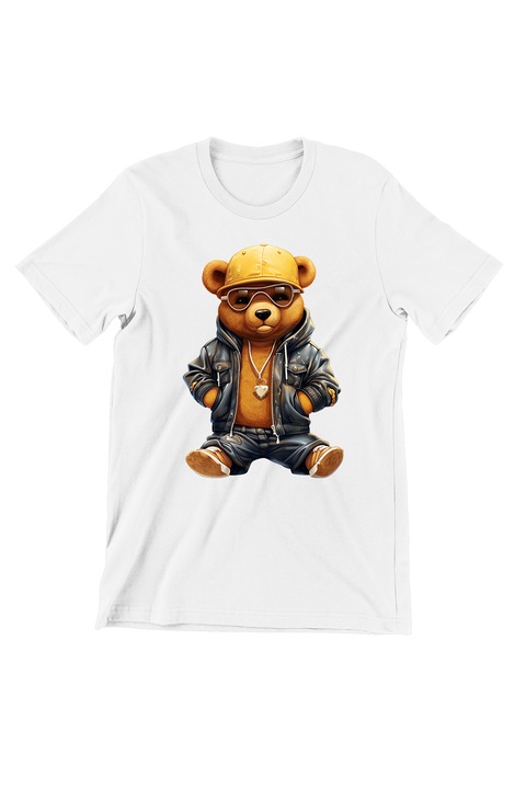 Tricou Barbati Prestige-Boutique, Urban Design Streetwear, Ursulet 66, alb, S