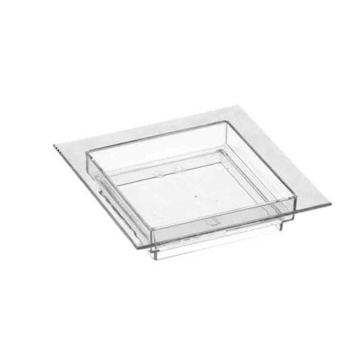 Комплект чаши за аперитив квадратна чиния, 24 бр., размер 60x60x15 мм