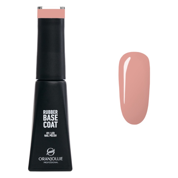 Baza pentru Oja Semipermanenta, Rubber Base Coat, RB12, 12ml, Lucios, Roz, 12 ml