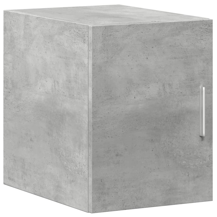 Dulap de perete vidaXL, gri beton, 30x42,5x40 cm, lemn prelucrat, 7.8 kg
