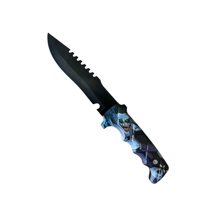 Cutit tactic lama 12cm, de supravietuire, teaca textil, AVI-4181