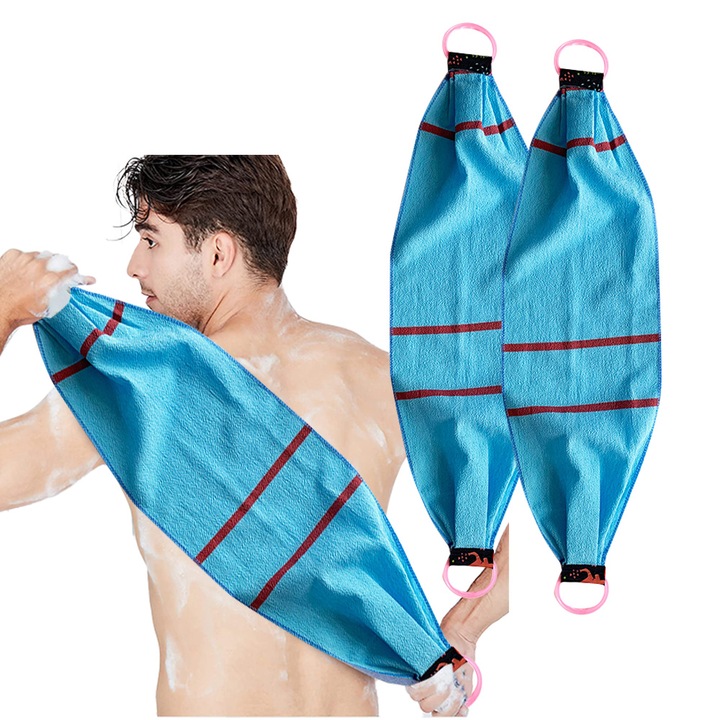 Комплект от 2 ексфолианта за гръб, за дълбоко почистване, унисекс, 105 см