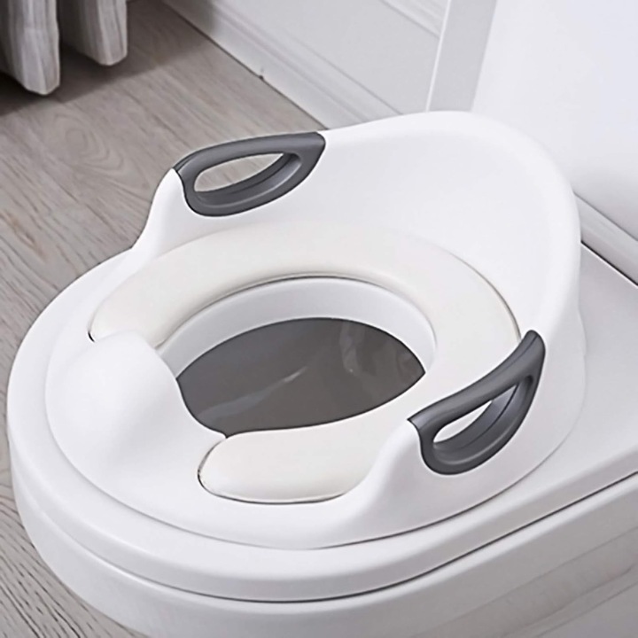 Scaun antrenament oliță cu pernă moale PU, anti-alunecare, mânere sigure, unisex