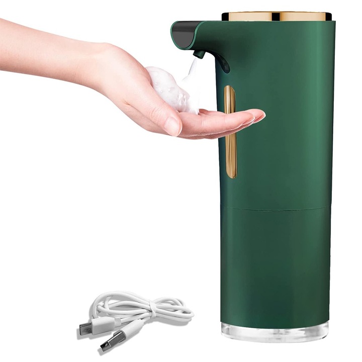 Automatikus habosító szappanadagoló, újratölthető, fürdőszobába, konyhába