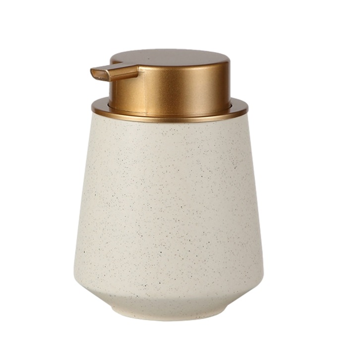 Kerámia folyékonyszappan adagoló, újrafelhasználható, matt színű