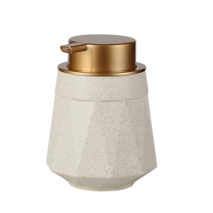 Kerámia folyékonyszappan adagoló, újrafelhasználható, matt színű