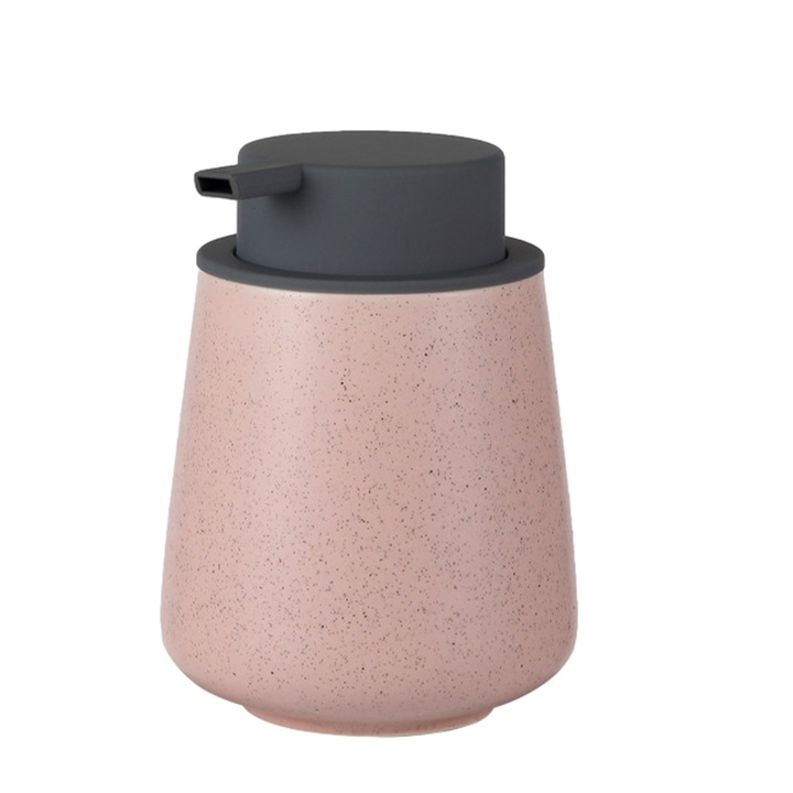 Dispenser sapun lichid, Ceramica, Roz/Negru
