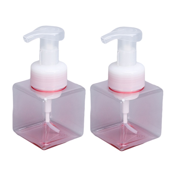 Kézfertőtlenítő adagoló, műanyag tartály, készlet, 14x6,7x6,7cm, átlátszó