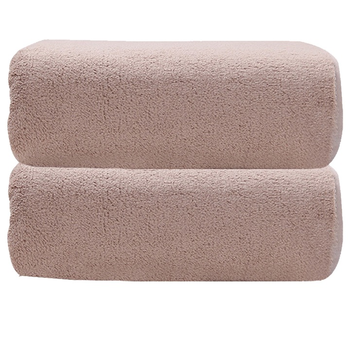 Nagyméretű fürdőlepedő szett 70x135cm, bézs, 2 darabos
