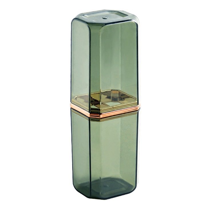 Fogkefe tok, zöld, 20x7x6cm